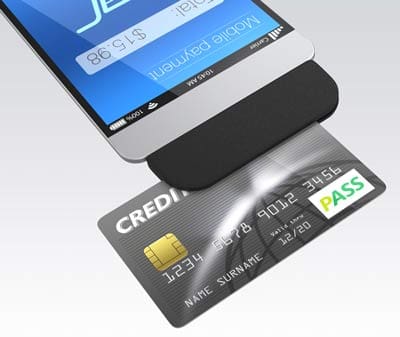 using a mobile swiper to process a credit card payment